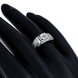 Wholesale Classic Platinum Geometric White CZ Ring Fashion Simple Stylish Jewelry TGGPR320 3 small