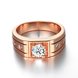 Wholesale Classic Rose Gold Geometric White CZ Ring Fashion Simple Stylish Jewelry TGGPR334 0 small