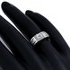 Wholesale Classic Romantic Platinum Geometric White CZ Ring for man Fashion Simple Stylish Jewelry TGGPR341 3 small