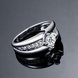 Wholesale Classic Romantic Platinum Geometric White CZ Ring for man Fashion Simple Stylish Jewelry TGGPR383 1 small