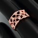 Wholesale Classic Rose Gold Heart White CZ Ring TGGPR411 2 small