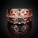 Wholesale Classic Rose Gold Geometric White CZ Ring TGGPR417 1 small