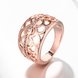 Wholesale Classic Rose Gold Geometric White CZ Ring TGGPR417 2 small