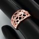 Wholesale Classic Rose Gold Geometric White CZ Ring TGGPR417 4 small
