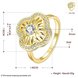 Wholesale Luxury Trendy Design 24K gold Geometric White CZ Ring  Vintage Bridal ring Engagement ring jewelry TGGPR429 0 small