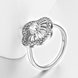 Wholesale Classic Platinum Plant White CZ Ring TGGPR441 2 small