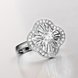 Wholesale Classic Platinum Plant White CZ Ring TGGPR441 4 small