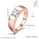 Wholesale Classic Rose Gold Geometric White CZ Ring TGGPR475 4 small