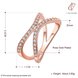 Wholesale Classic Rose Gold Geometric White CZ Ring TGGPR511 0 small