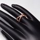 Wholesale Classic Rose Gold Geometric White CZ Ring TGGPR511 1 small