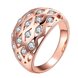 Wholesale Classic Rose Gold Round White CZ Ring TGGPR541 0 small