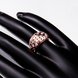 Wholesale Classic Rose Gold Round White CZ Ring TGGPR541 3 small