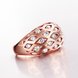 Wholesale Classic Rose Gold Round White CZ Ring TGGPR541 4 small