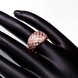 Wholesale Classic Rose Gold Geometric White CZ Ring TGGPR550 0 small