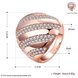Wholesale Classic Rose Gold Round White CZ Ring TGGPR558 1 small