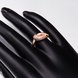 Wholesale Classic Rose Gold Water Drop White CZ Ring TGGPR568 2 small