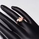 Wholesale Classic Rose Gold Round White CZ Ring TGGPR577 0 small