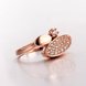 Wholesale Classic Rose Gold Round White CZ Ring TGGPR577 1 small