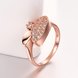 Wholesale Classic Rose Gold Round White CZ Ring TGGPR577 2 small