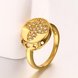 Wholesale Classic 24K Gold Round White CZ Ring TGGPR595 2 small