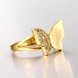 Wholesale Classic 24K Gold Insect White CZ Ring TGGPR606 2 small