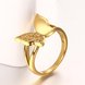 Wholesale Classic 24K Gold Insect White CZ Ring TGGPR606 3 small