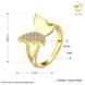 Wholesale Classic 24K Gold Insect White CZ Ring TGGPR606 4 small