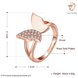 Wholesale Classic Rose Gold Insect White CZ Ring TGGPR611 0 small