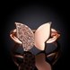 Wholesale Classic Rose Gold Insect White CZ Ring TGGPR611 1 small
