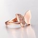 Wholesale Classic Rose Gold Insect White CZ Ring TGGPR611 2 small