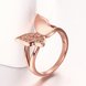 Wholesale Classic Rose Gold Insect White CZ Ring TGGPR611 3 small