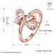 Wholesale Classic Rose Gold Geometric White CZ Ring TGGPR635 0 small