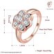 Wholesale Classic Rose Gold Plant White CZ Ring TGGPR654 0 small