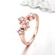 Wholesale Classic Rose Gold Plant White CZ Ring TGGPR664 0 small