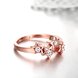 Wholesale Classic Rose Gold Plant White CZ Ring TGGPR664 1 small