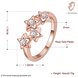 Wholesale Classic Rose Gold Plant White CZ Ring TGGPR664 2 small