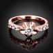 Wholesale Classic Rose Gold Plant White CZ Ring TGGPR674 3 small