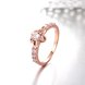 Wholesale Classic Rose Gold Plant White CZ Ring TGGPR674 4 small