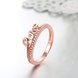 Wholesale Classic Rose Gold Letter White CZ Ring TGGPR706 1 small
