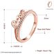 Wholesale Classic Rose Gold Letter White CZ Ring TGGPR706 2 small