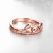 Wholesale Classic Rose Gold Letter White CZ Ring TGGPR706 4 small