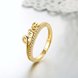 Wholesale Classic 24K Gold Letter White CZ Ring TGGPR710 4 small