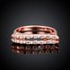 Wholesale Classic Rose Gold Geometric White CZ Ring TGGPR714 1 small