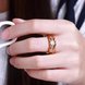Wholesale Classic Rose Gold Geometric White CZ Ring TGGPR722 4 small