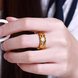 Wholesale Classic 24K Gold Geometric White CZ Ring TGGPR726 4 small