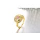 Wholesale Classic 24K Gold Plant Multicolor CZ Ring TGGPR742 0 small