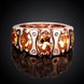 Wholesale Classic Rose Gold Geometric Brown CZ Ring TGGPR870 1 small