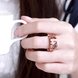 Wholesale Classic Rose Gold Geometric Brown CZ Ring TGGPR870 4 small