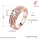 Wholesale Classic Rose Gold Round White CZ Ring TGGPR890 0 small