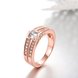 Wholesale Classic Rose Gold Round White CZ Ring TGGPR890 2 small